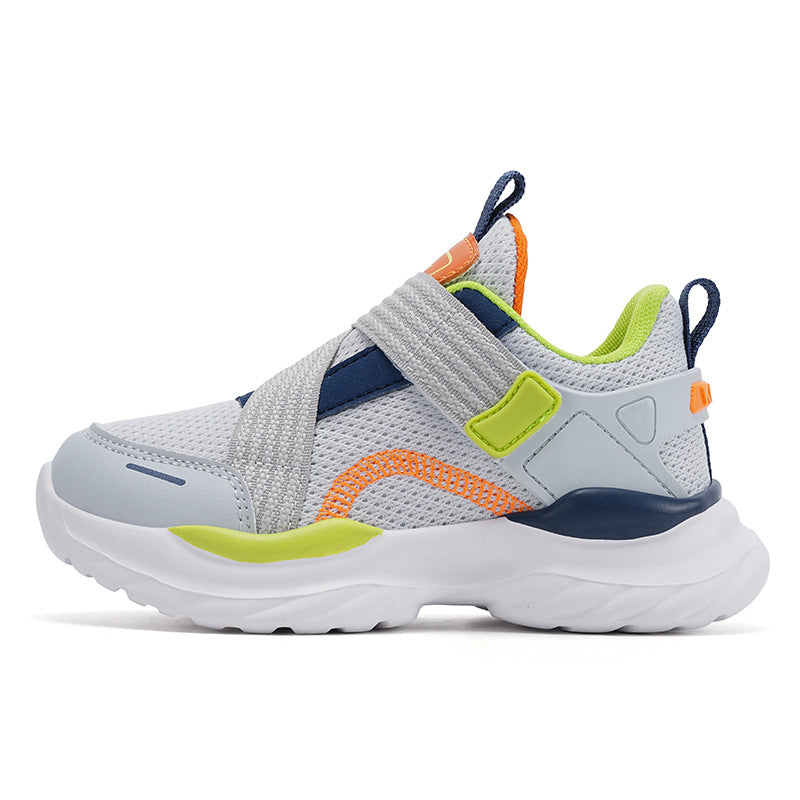 Boys' Sneakers 2026 Fall/Winter New Cross-border Wholesale Children's Mesh Breathable Casual Shoes Medium and Large Children's Running Shoes