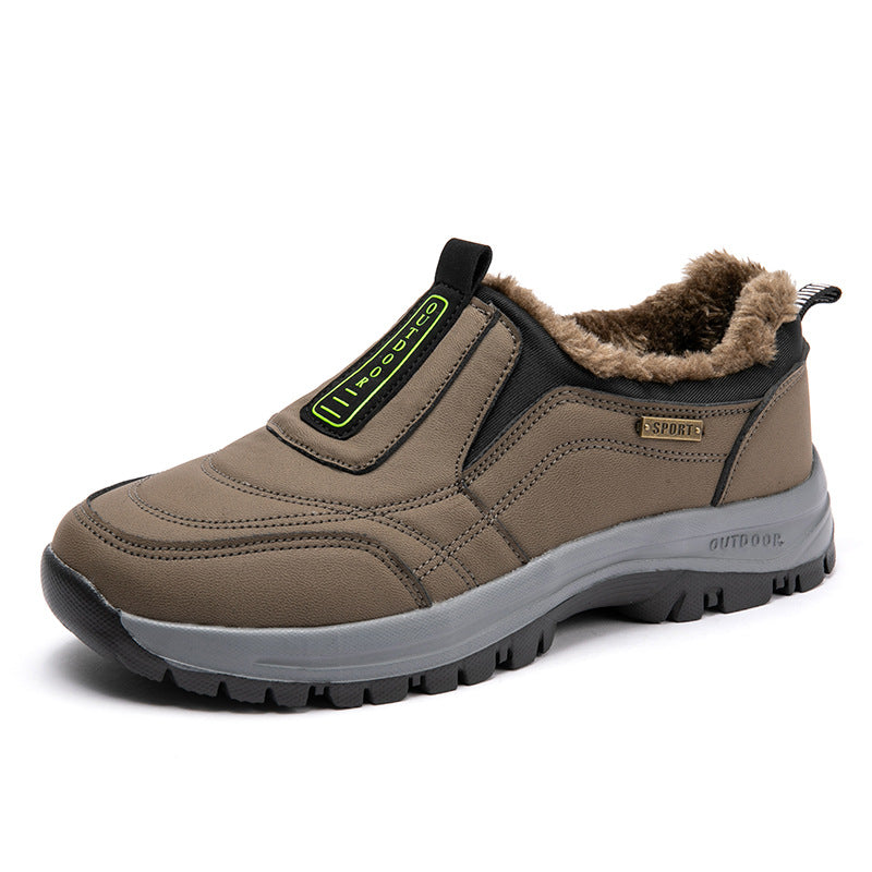 New TRONG CAVALRY New Men's Casual Shoes Outdoor Sports Shoes for the Elderly Suede Foot Rubber Sole