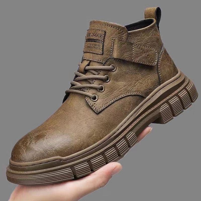 2023 New Winter Hot Martin Boots Men's British Style High-Top Shoes Men's Leather Shoes Men's Shoes Autumn Cargo Shoes