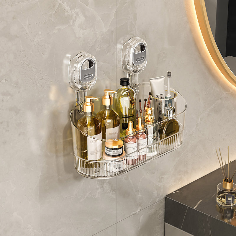 Bathroom suction cups, shelves, toilets, non-perforated, cosmetics storage shelves, toilets, wall-mounted shelves, artifacts