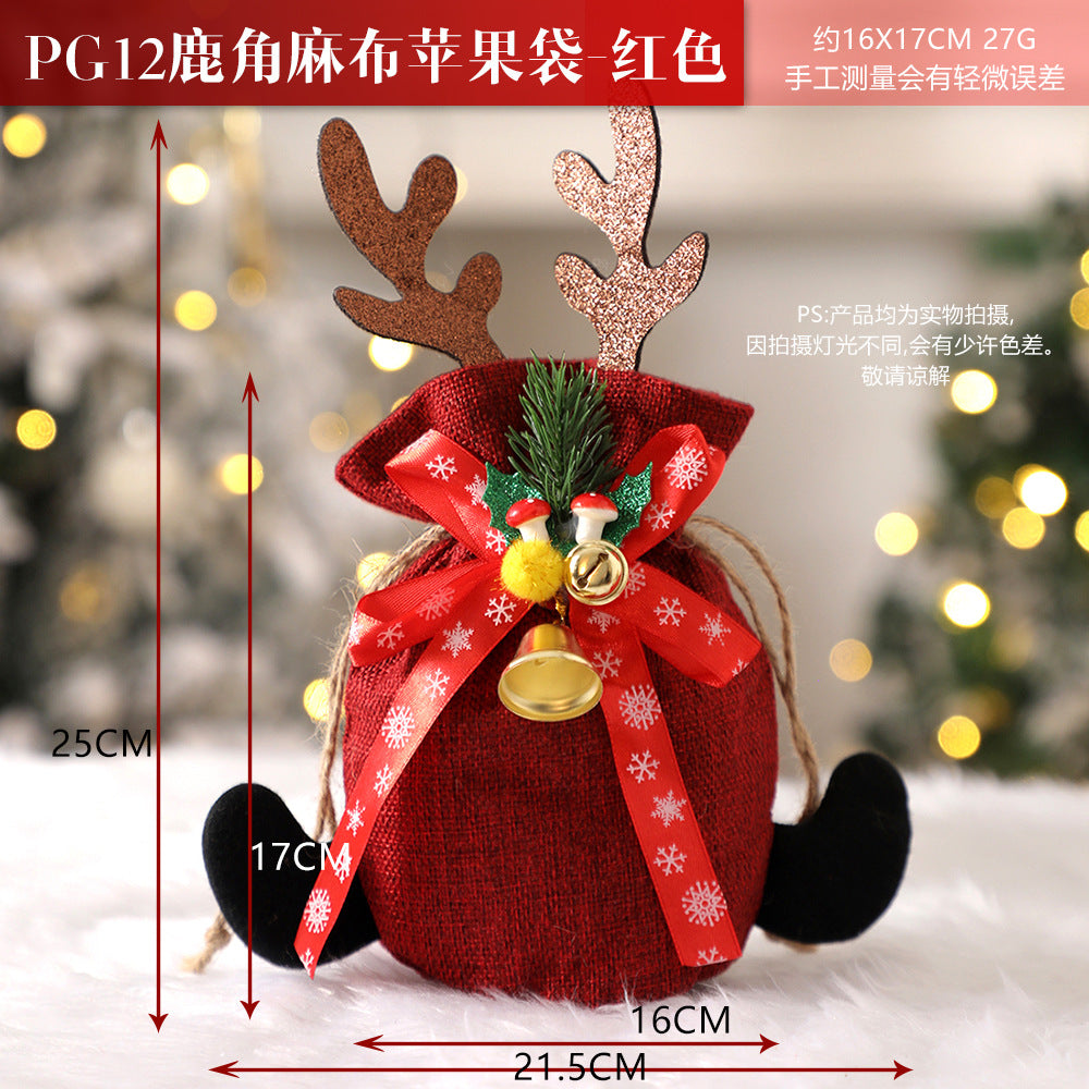 Christmas gift apple bag tote bag adult children children Christmas gift decoration high-end gift bag