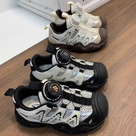 Boys' Sneakers 2025 Summer New Children's Single Mesh Breathable Daddy Shoes Non-Slip Soft Sole Girls' Casual Shoes