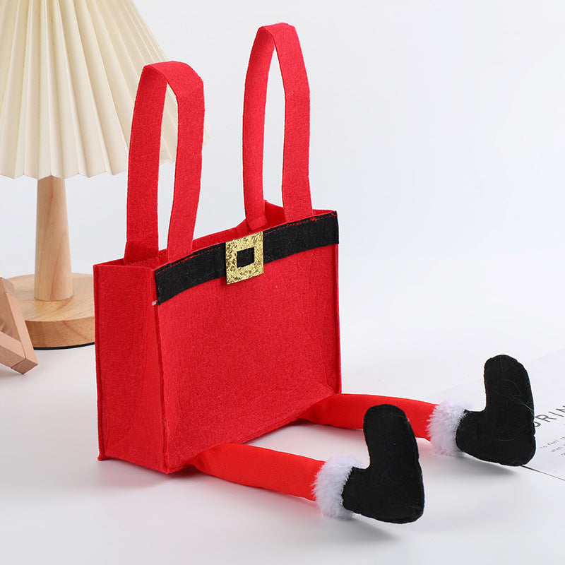 Cross border Christmas trouser bag candy bag creative home Christmas gift jewelry bag Christmas celebration decoration candy bag