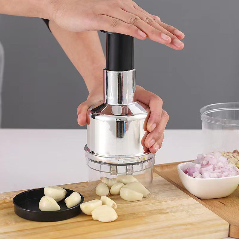 Pai Pai Knife Multifunctional Garlic Press, Kitchen Supplies Household 304 Stainless Steel Manual Press Garlic Mashed Wholesale