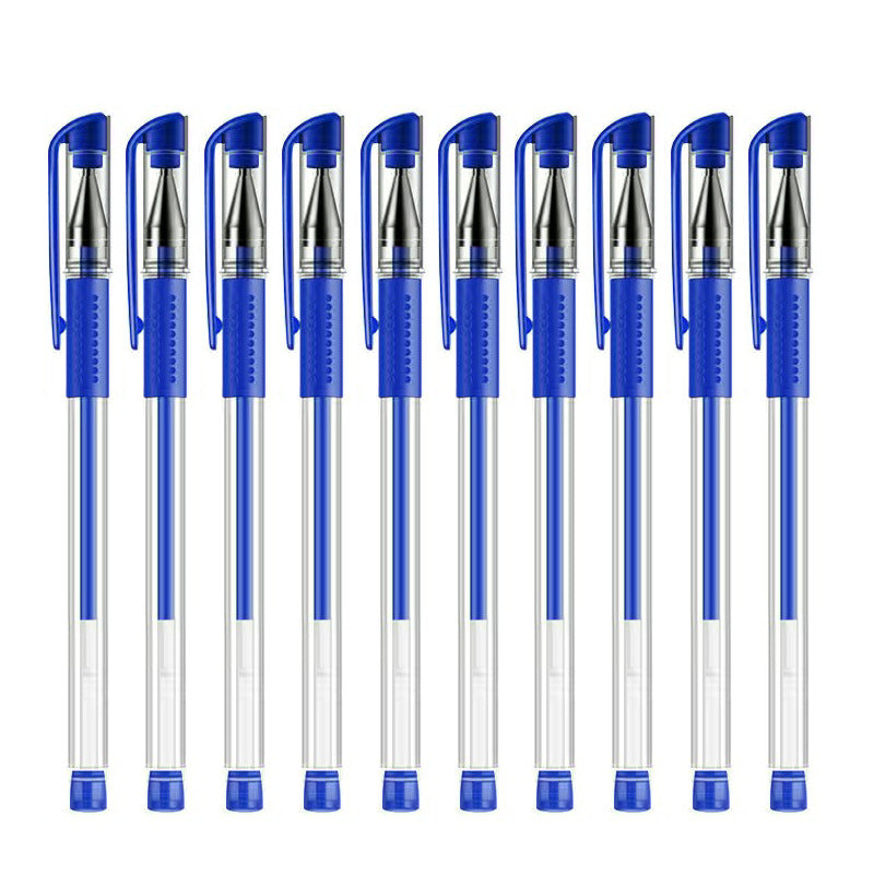 【10pcs】2023 New Frosted Office Student Signature Pen 0.5MM Bullet Three-color Student Exam