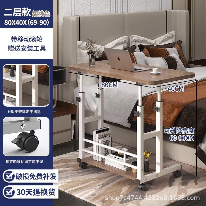 Bedside Table, Movable Computer Desk, Home Lifting, Multifunctional Bedside Computer Desk, Bedroom Study Table