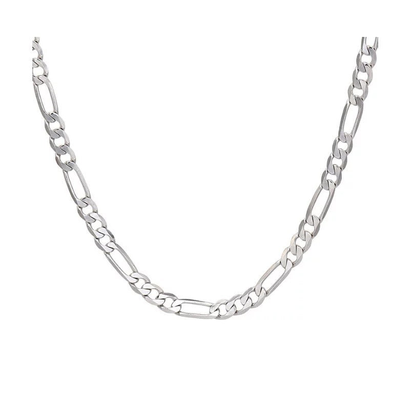 Stainless steel Cuban chain, Figaro necklace, men's fashion trend, titanium steel, 3:1NK chain, cross-border trend, versatile