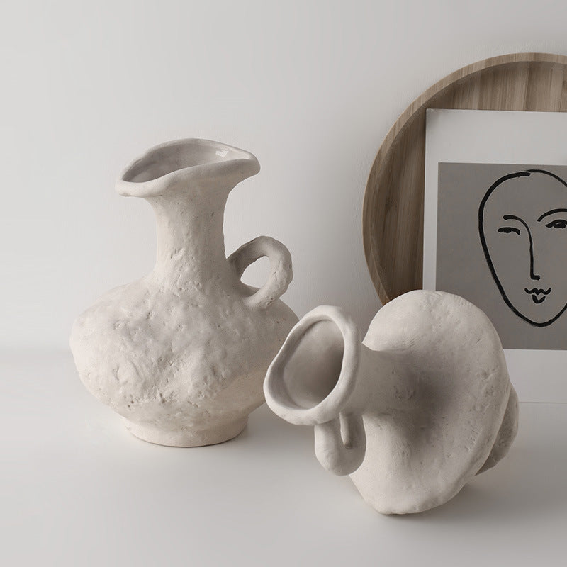 Beihanmeiwabi-sabi embryo art vase wholesale home furnishingsB&B decorations, ceramics, flowers, cross-border hot