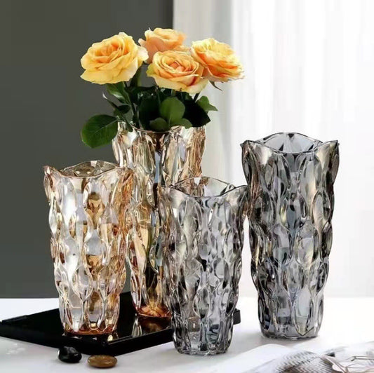 Bohemian glass vase glass living room hotel home model room decoration wholesale ornament crystal vase