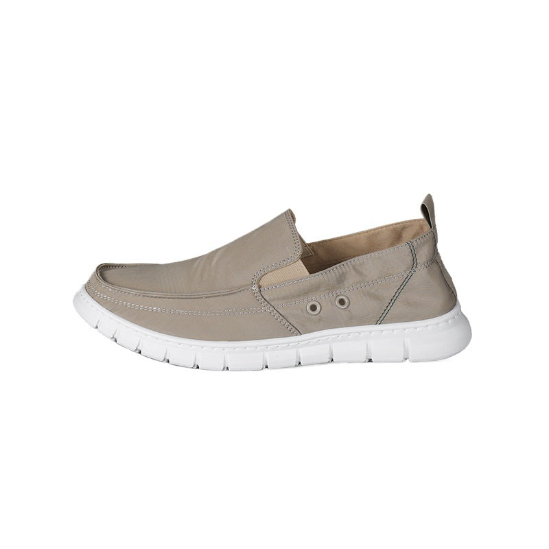 Men's new canvas shoes, men's shoes, summer tide shoes, breathable, slip-on casual shoes, old Beijing cloth shoes, lazy shoes
