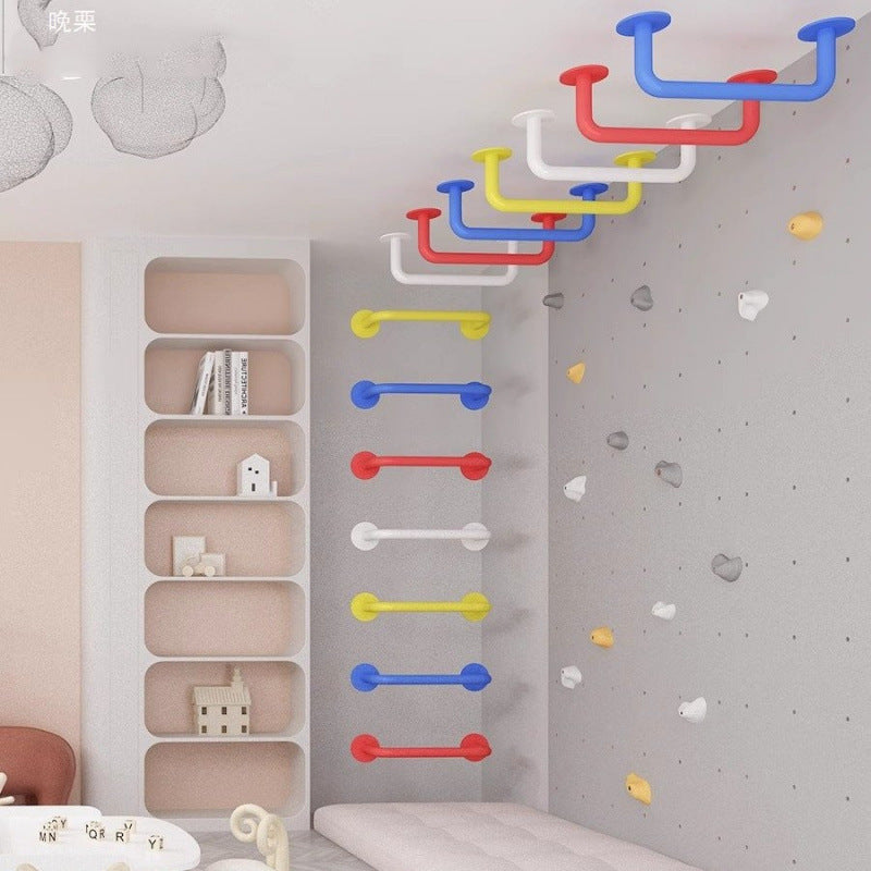 Cross-border climbing ladder, indoor horizontal bar suspension frame, boom, toy physical fitness hall, climbing wall, multi-functional boom ladder