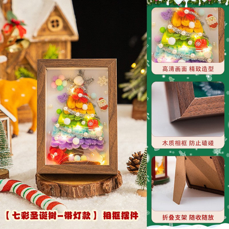 Christmas Hanging Decoration Christmas Tree Car Hanging Decoration Crypto Twist Stick Handmade DIY Material Pack Homemade Creative Gifts