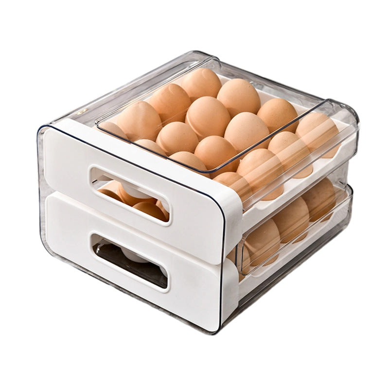Egg storage box, refrigerator special drawer, egg kitchen crisper food-grade organizing artifact