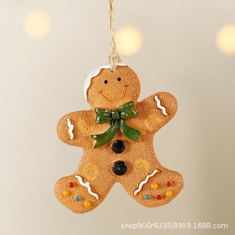 Cross-border Christmas ornaments, small pendants, Santa Claus, Christmas tree decoration pendants, small pendants, resin ornaments, gifts