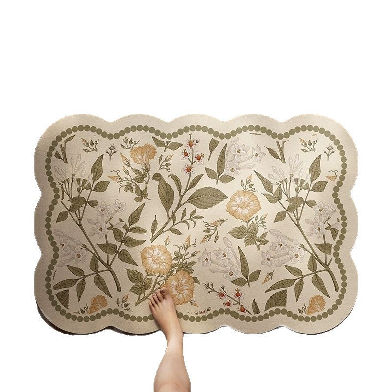 American household entrance door floor mat entrance door dirt-resistant anti-slip mat absorbent and quick-drying diatom mud floor mat one piece drop shipping