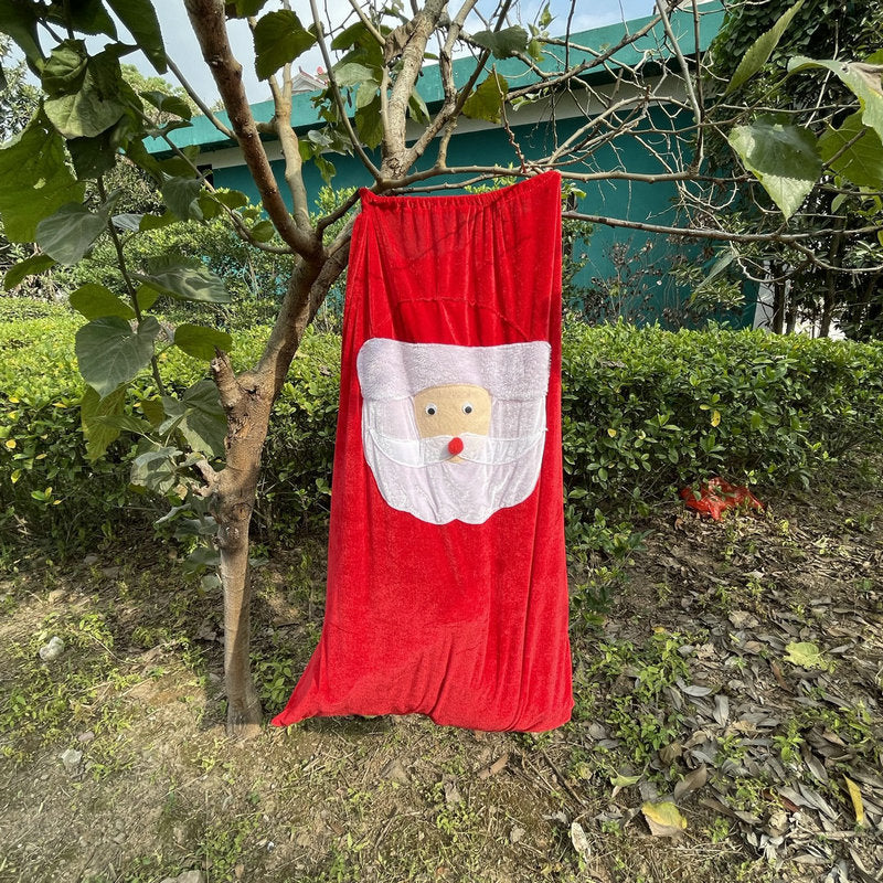 Christmas decorations for the elderly backpack gift bag high-grade gold velvet thickened gift bag large drawstring candy bag