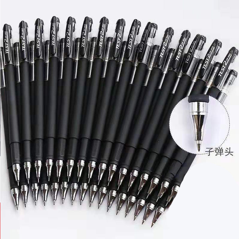 【10pcs】2023 New Frosted Office Student Signature Pen 0.5MM Bullet Three-color Student Exam