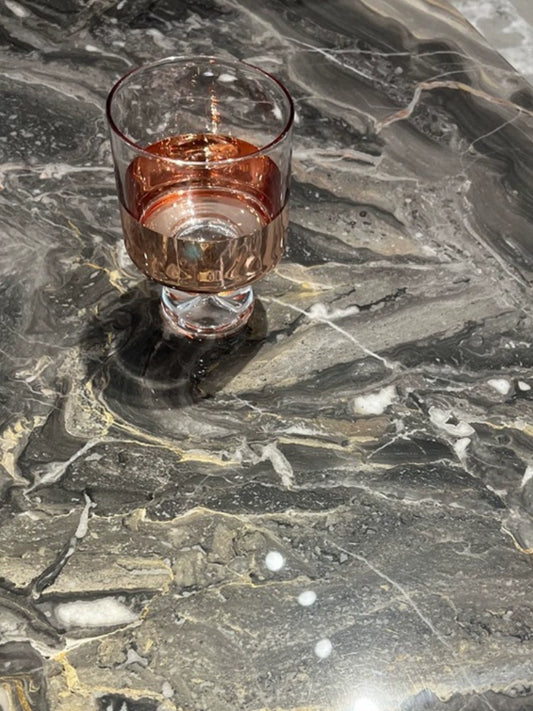 Rock plate coffee table