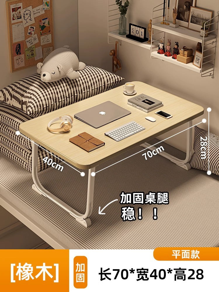 Foldable bed, desk, computer desk, dormitory artifact, student study desk, sitting floor, small table, new small table