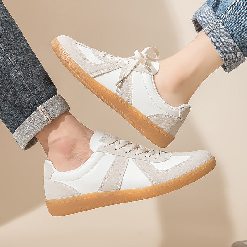 Couple shoes versatile casual little white shoes women's ins Korean version of men's and women's German training shoes flat shoes Forrest Gump shoes F8815
