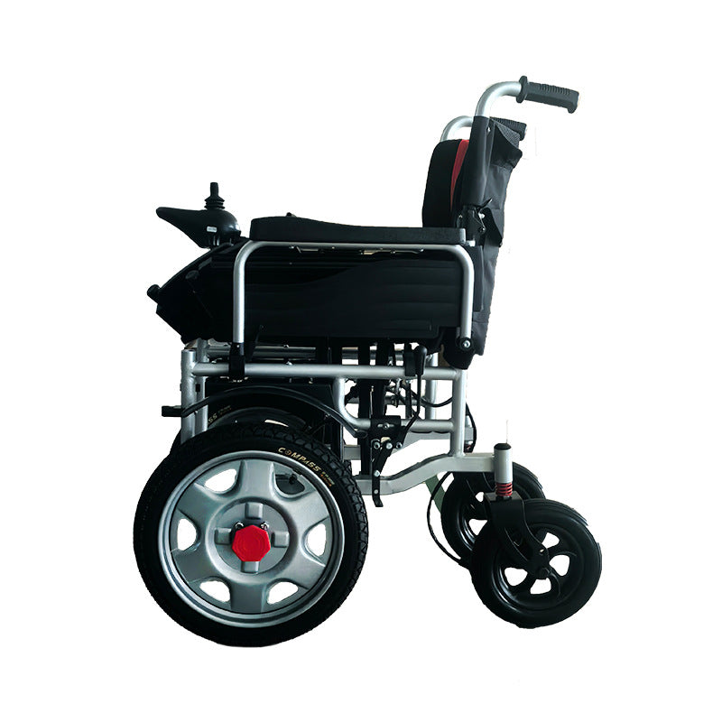 Elderly walking electric vehicle fully automatic folding electric wheelchair high back elderly disabled intelligent scooter