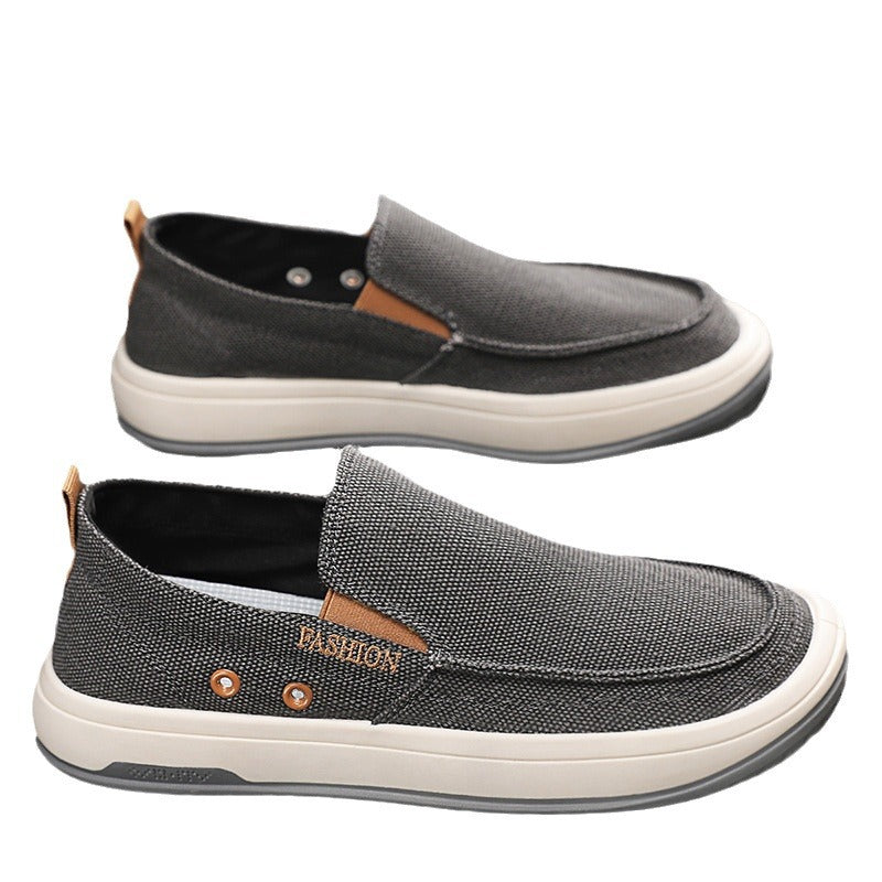 Spring/Summer 2025 New Casual Men's Shoes Trendy Versatile Sailing Shoes Breathable and Wearable Lightweight Espadrille Shoes