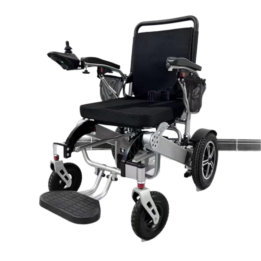 Jikang brand aluminum alloy electric wheelchair lithium battery lightweight foldable intelligent four-wheeled old age scooter assistance