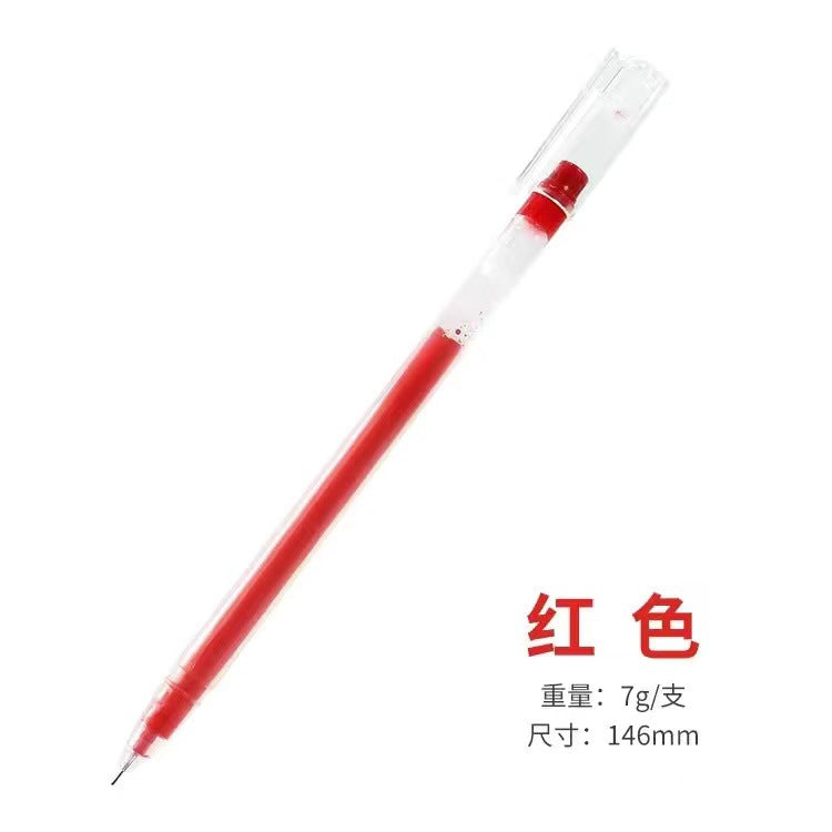 【10pcs】2023 New Frosted Office Student Signature Pen 0.5MM Bullet Three-color Student Exam