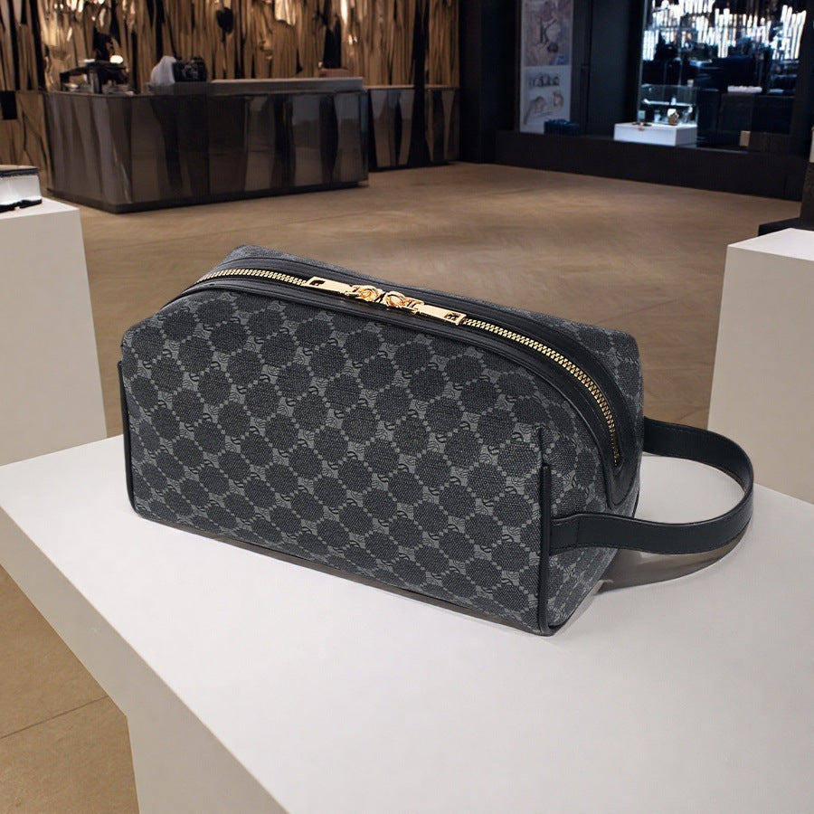Cross-border popular grab bags, men's clutch bags, lightweight portable storage bags, casual printed hand-held toiletry bags