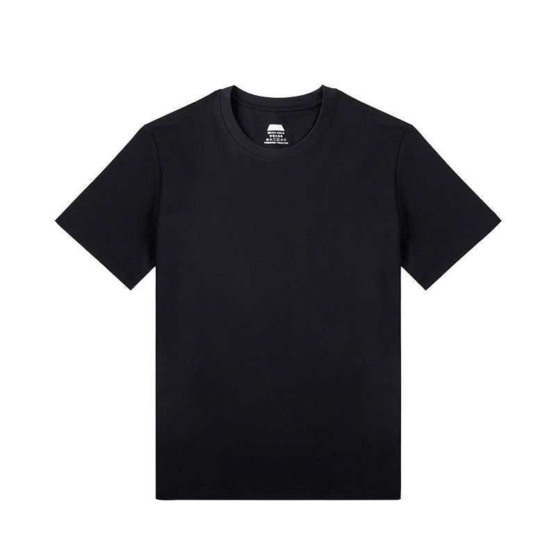 CVC cotton T 3rd generation water cloud cotton rugged t-shirt short sleeve men's and women's summer round neck half sleeve white t-shirt base shirt