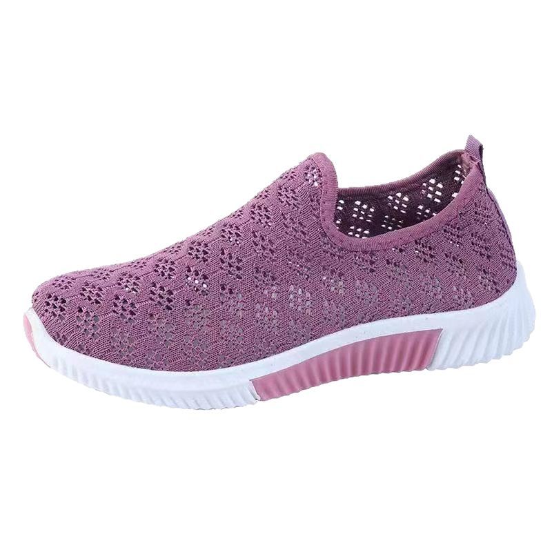 Summer mesh breathable casual sneakers are wearable and non-slip fashionable walking shoes foreign trade one-foot shoes dropship