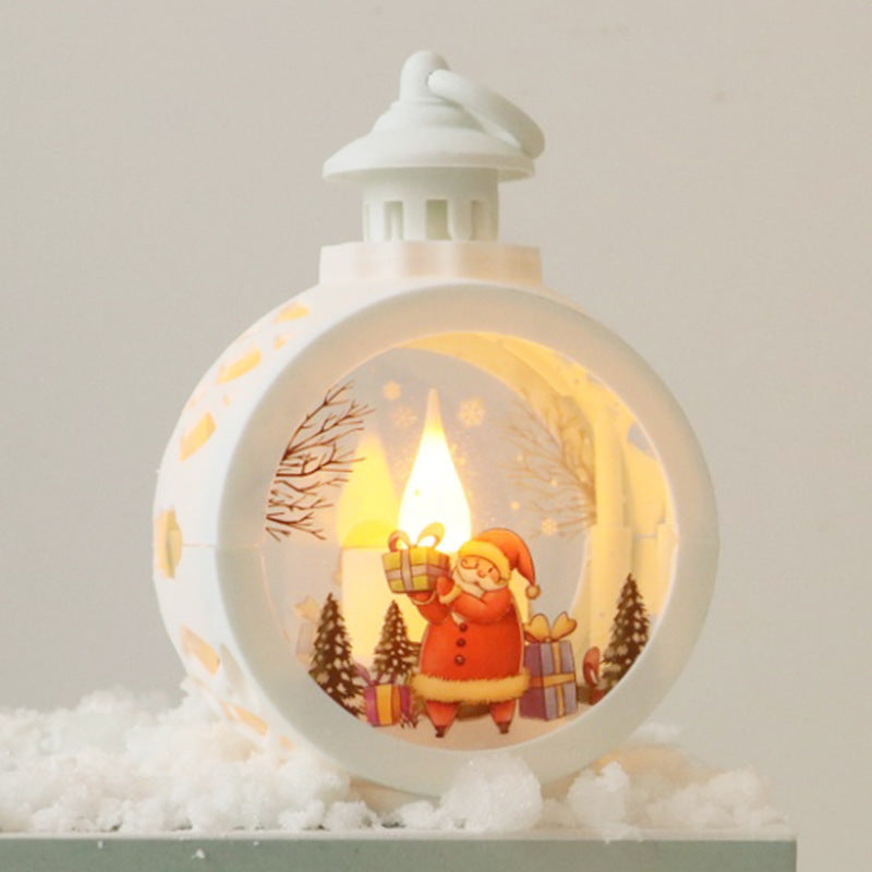 Christmas decorations, retro night lights, glowing gifts, window ornaments, table decorations, props, atmosphere pendants