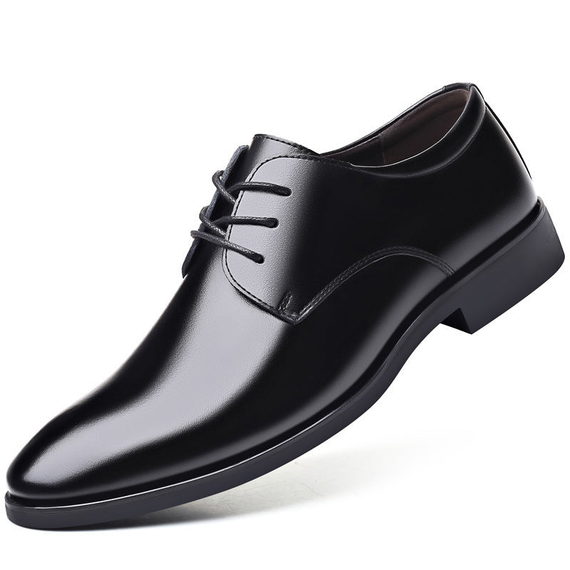 Leather shoes men's new business men's British formal casual shoes Korean spring and autumn soft soles and breathable work shoes
