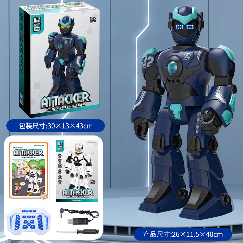 Kids Large Smart Remote Control Programmable Interactive Robot Model Boy Birthday Gift Toys Wholesale Stall