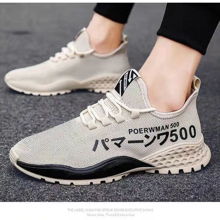 Men's Summer 2025 Low Top Thick Sole Thin Comfortable Large Mesh Breathable Sneakers Casual Sports Men