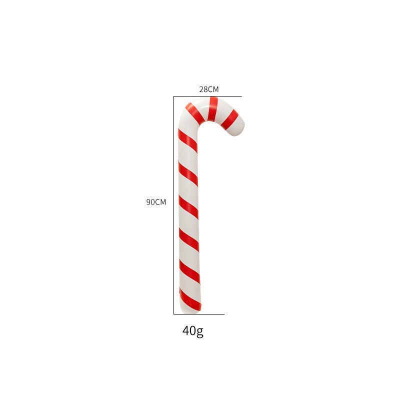 Cross-border inflatable crutches, candy bars, large Christmas decorations, decorations, holiday parties, beautiful displays, scene props