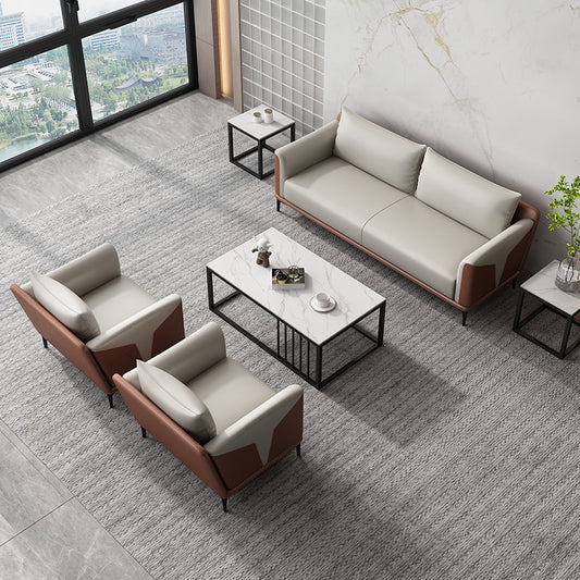 00 office sofa, simple modern lounge area, reception small office, leisure light luxury, business negotiation coffee table group