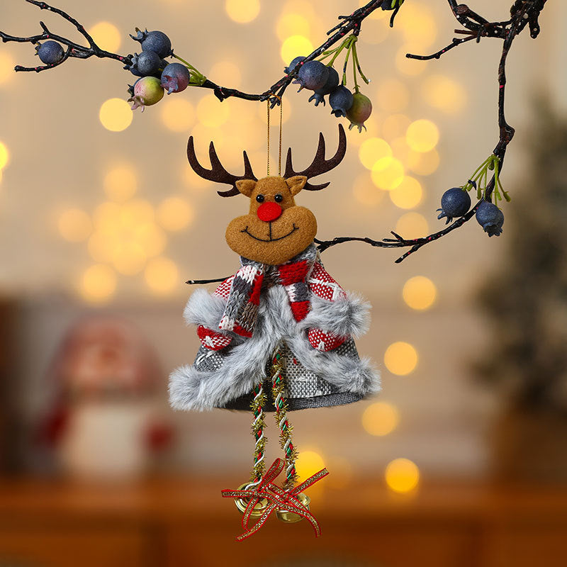 Cross-border new Christmas decoration supplies for the elderly small pendant Christmas tree accessories fabric small ornament gifts