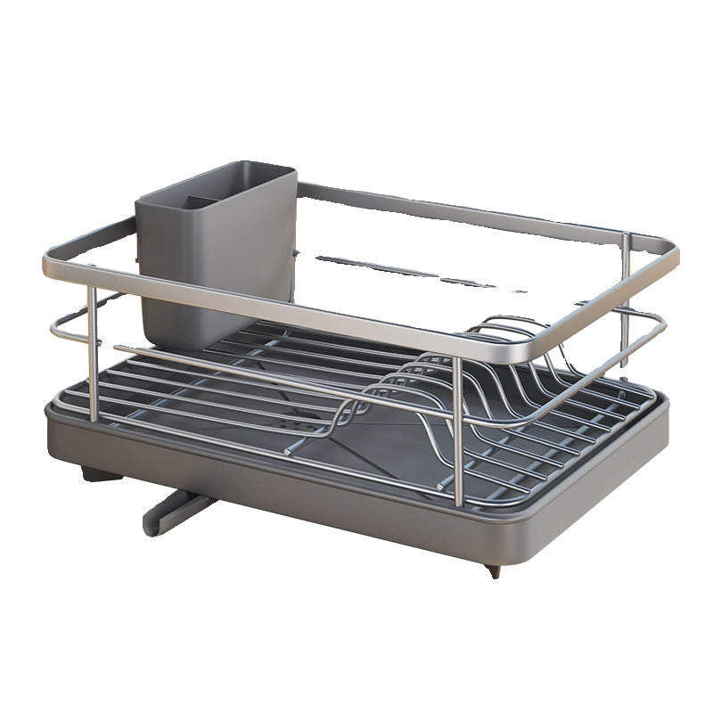 Dish storage rack, sink drain, bowl rack, storage rack, kitchen countertop, bowl and chopsticks, bowl and chopstick drainage, medium high
