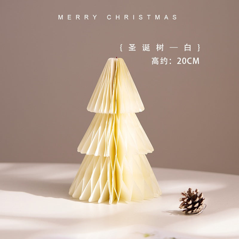 Christmas 2025 Decorations Mini Wooden Christmas Tree Tabletop Ornaments Pendant Scene Arrangement Kids Small Gifts