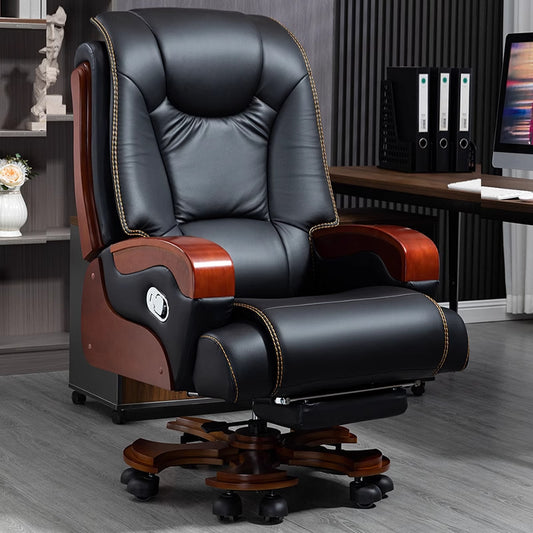 Boss chair, office home computer chair, leather reclining business office chair, comfortable seat, executive chair seat