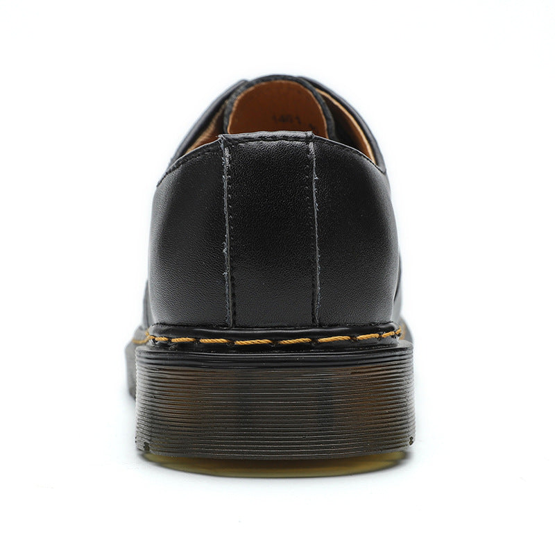 Cross-border 1461 low to help Martin shoes men's leather British wind large size short boots round head men and women couple casual tooling shoes