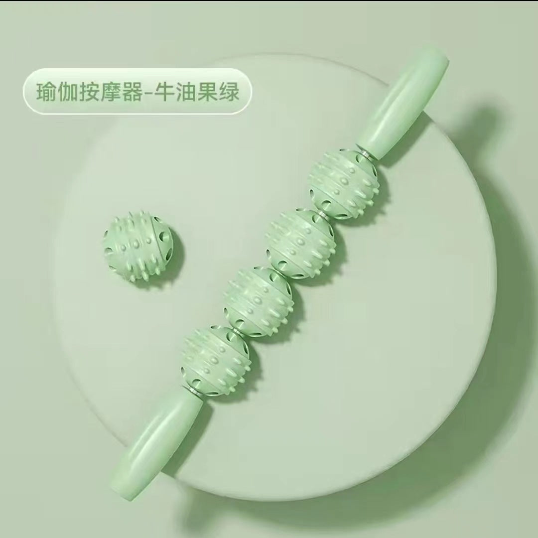 Massage bar, mace roller, fitness fascia bar, leg muscle relaxation roller, calf yoga stretch