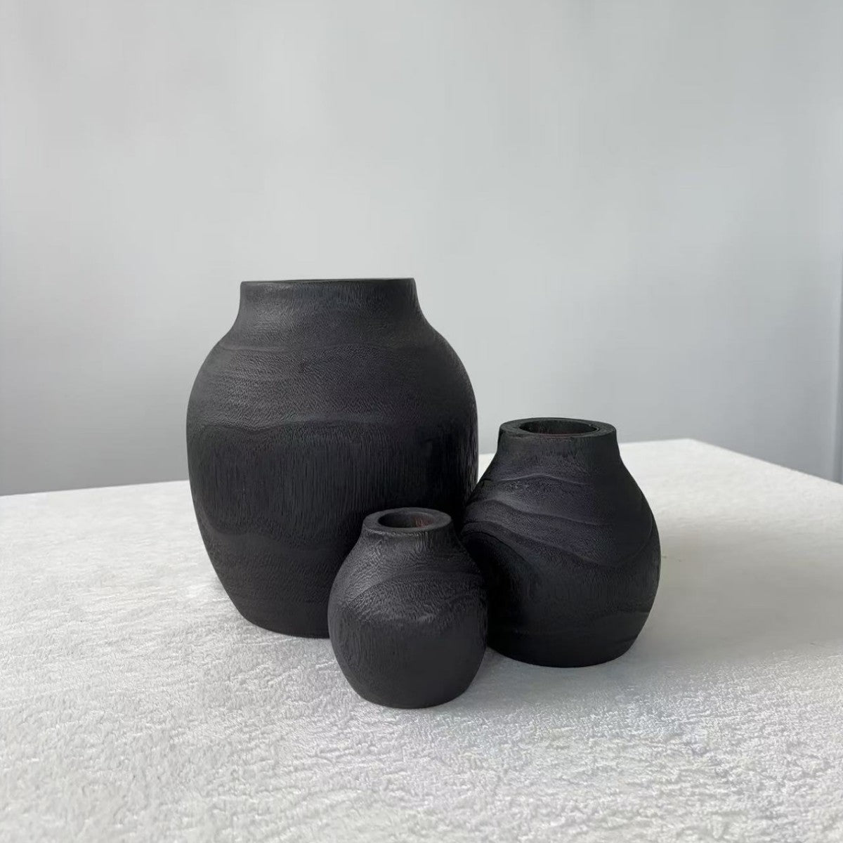 Wooden vase modern simple home flower arrangement creative ornament home accessories vase wood crafts supply