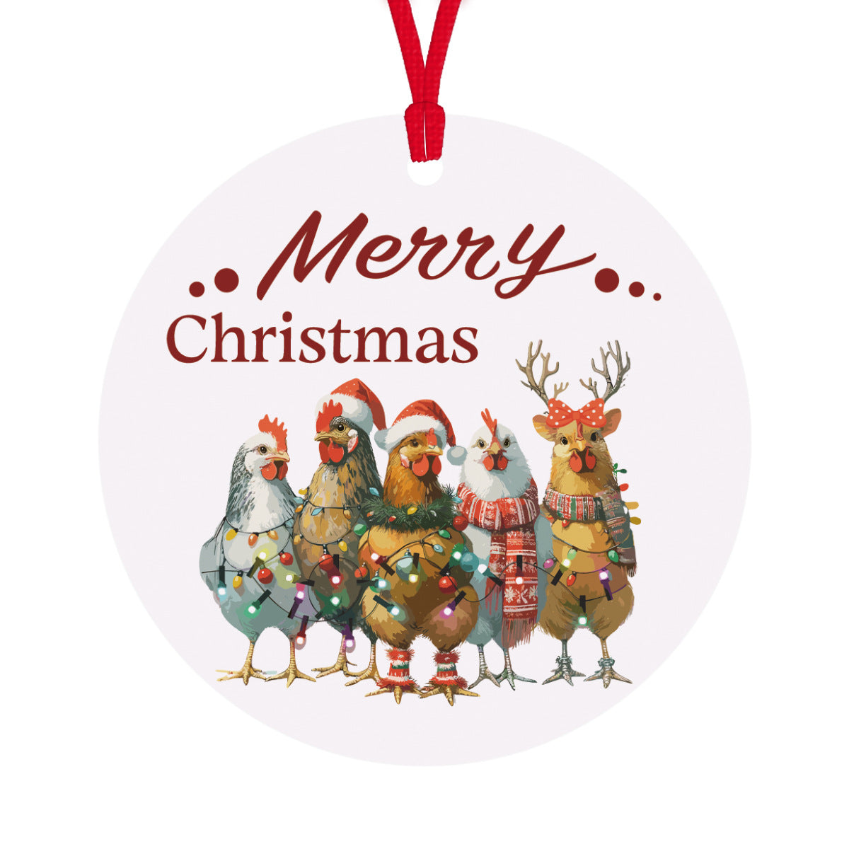 Cross border acrylic Christmas ball tree ornaments craft hanging decoration art pendant decoration scene decoration