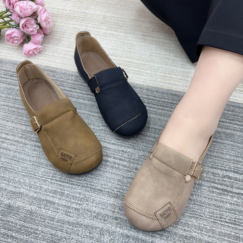 Birkenstock Women's Spring 2025 Soft Sole Fashion Loafers Comfortable Casual Shoes Slip-on Slip Shoes Non-slip Shoes