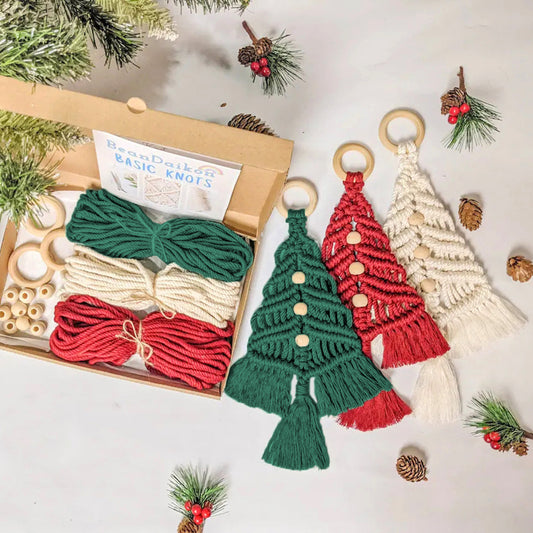 Christmas Tree Tapestry DIY Material Pack Christmas Decoration Pendant Hand Woven Home Decoration Wall Hanging Gift New