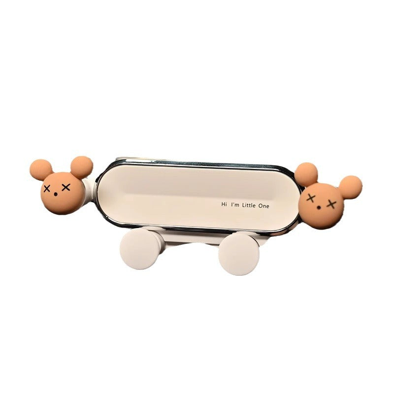 Mobile phone car holder cartoon new air outlet car decoration cute navigation mobile phone holder car interior female