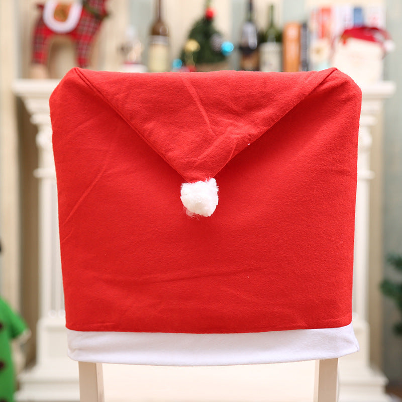 Cross-border foreign trade Christmas decorations Christmas chair cover non woven chair cover Christmas daily necessities decoration
