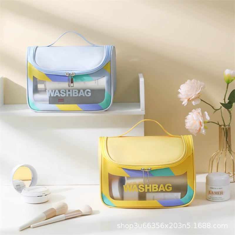High value cosmetic bag, large capacity travel multi-functional toiletry storage bag, portable simple portable cosmetic bag factory